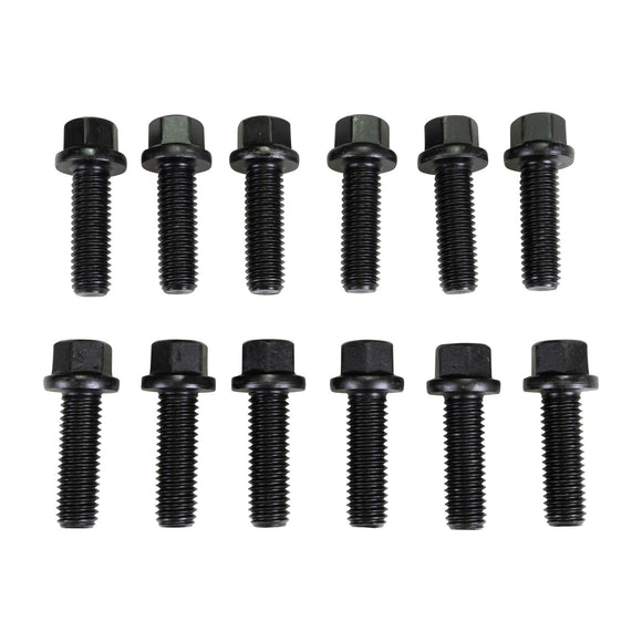 EDELBROCK Exhaust Header Bolts #8543, M8-1.25 X 25mm, Black Oxide (Set Of 12)