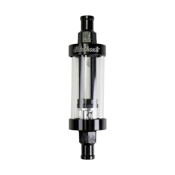Edelbrock 3/8in i.d. Hose Clear View Fuel Filter