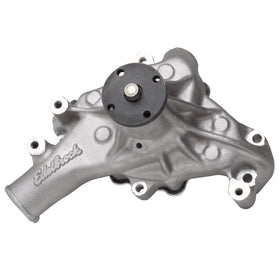 Edelbrock Water Pump for Small-Block Chevy in Satin Finish (Long)