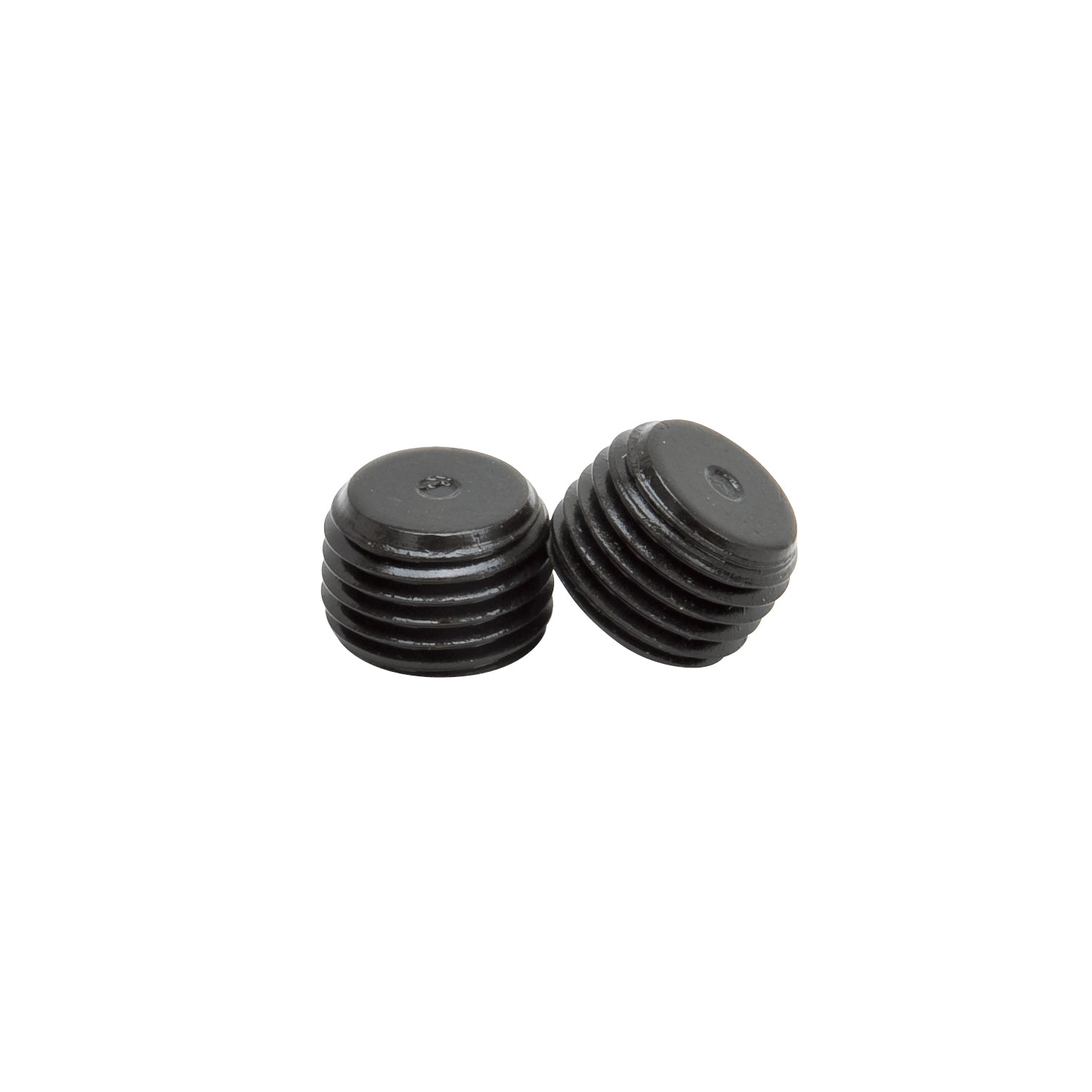 EDELBROCK Socket Head Pipe Plugs in Black Finish - 1/4" NPT (Qty 2)