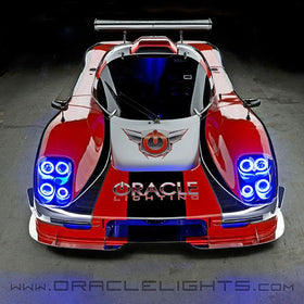 Oracle Ultima GTR LED Waterproof Tail Light Halo Kit - 4 Rings - Red SEE WARRANTY