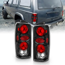 ANZO 1997-2001 Jeep Cherokee Taillights Black-3