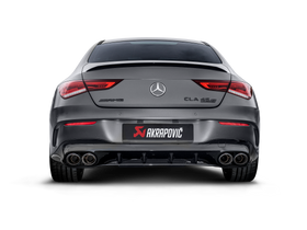 Akrapovic 2024+ Mercedes-AMG CLA 45 / CLA 45 S (C118/x118) Evo Line Cat Back (Titanium) w/ CF Tips - 0