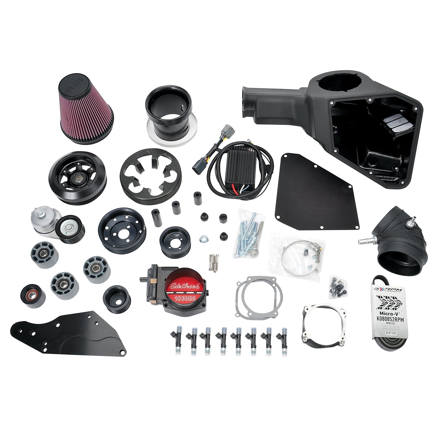 EDELBROCK SC 2018-19 FORD MUSTANG R2650 STAGE 1 TO STAGE 2 UPGRADE KIT V8 ENGINE