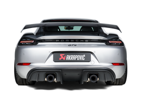 Akrapovic 2020+ Porsche Cayman GT4 (718) Slip-On Race Line (Titanium) (Req Tips / Option 2) - 0