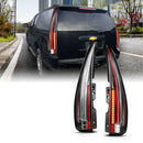 ANZO 2007-2014 Chevrolet TahOE Led Taillights Red/Clear-1