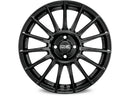 OZ SUPERTURISMO LM 19 X 8.5 +44 5 X 112 CB75 MATT BLACK SILVER LETTERING-2