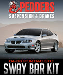 PEDDERS SUSPENSION SPORTSRYDER SWAY BAR KIT: 2004-2006 PONTIAC GTO-2