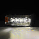 AlphaRex 02-05 Dodge Ram 1500 NOVA LED Proj Headlights Plank Style Chrome w/Activ Light/Seq Signal-3