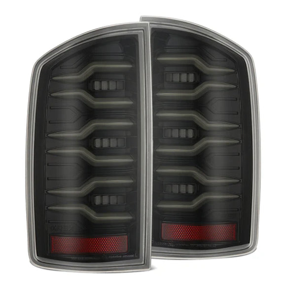 AlphaRex 02-06 Dodge Ram1500/03-06 Dodge Ram 2500/3500 Truck LUXX-Series LED Tail Lights Alpha-Black