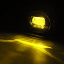 AlphaRex 02-08 Dodge Ram 1500/03-09 Ram 2500/3500 DoubleTap Dual Color LED Proj Fog Lights - Wt/Ambr-2