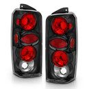 ANZO 1997-2001 Jeep Cherokee Taillights Black-1