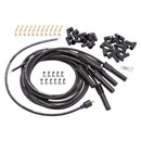 Edelbrock Spark Plug Wire Set Universal Flex Boots 500 Ohm Resistance 8 65mm Black Wire (Set of 9)-1