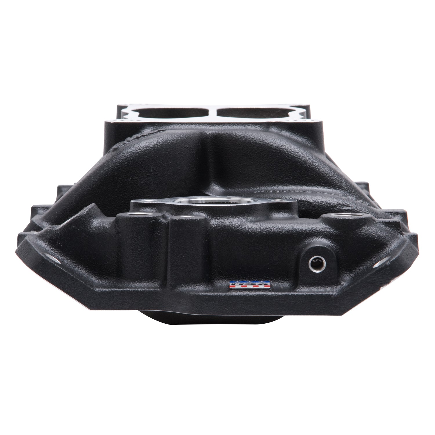 Edelbrock Manifold SBC Performer Air Gap Black - 0