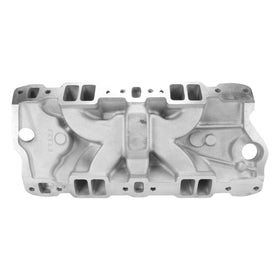 EDELBROCK Performer EPS Manifold w/Oil Fill Tube for Small-Block Chevy, Polished Finish - 0