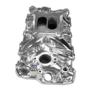 EDELBROCK Performer EPS Manifold w/Oil Fill Tube for Small-Block Chevy, Polished Finish-3