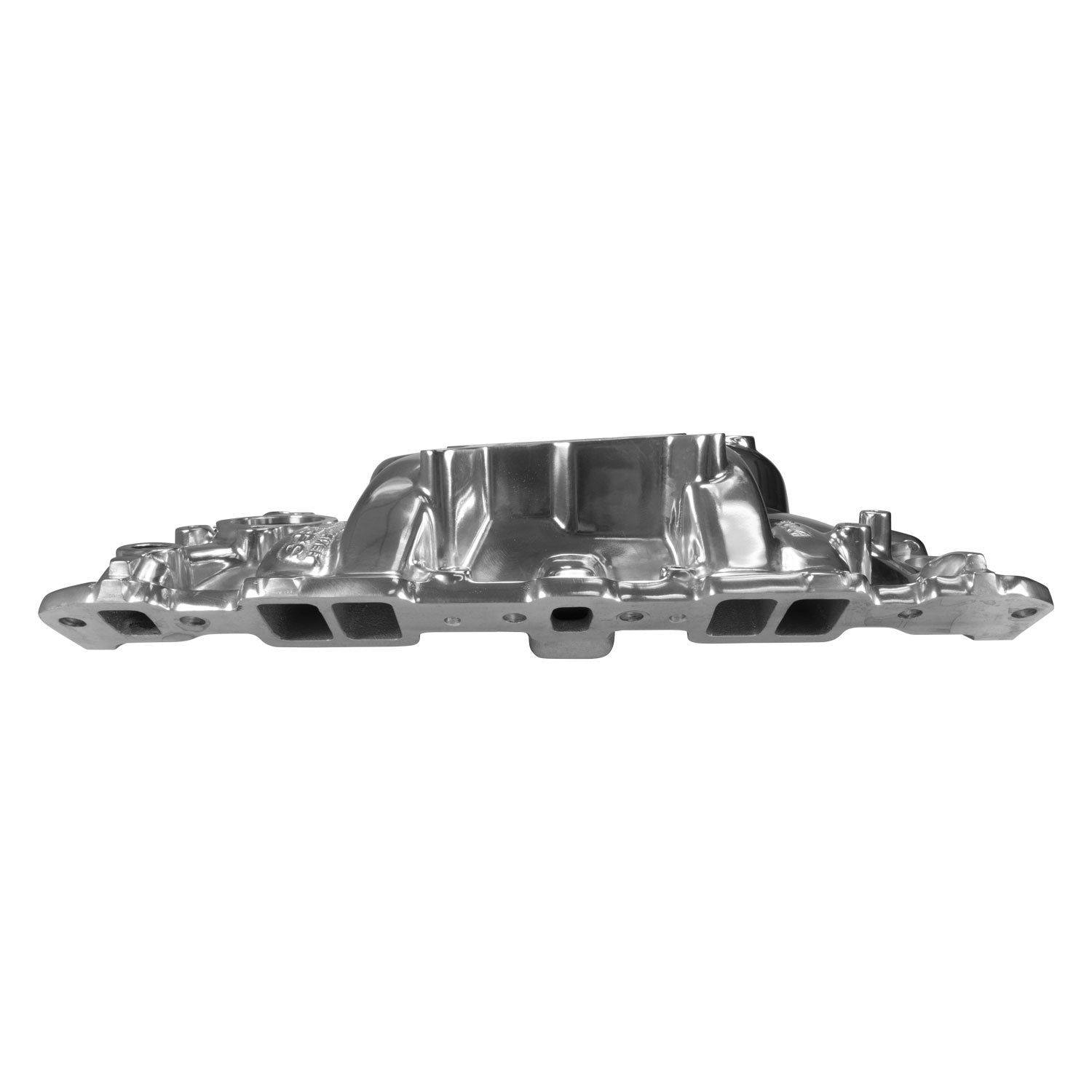 EDELBROCK Performer EPS Manifold w/Oil Fill Tube for Small-Block Chevy, Polished Finish