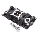Edelbrock Intake Manifold Perf Eps SBC w/ Oil Fill Tube and Breather Black-1