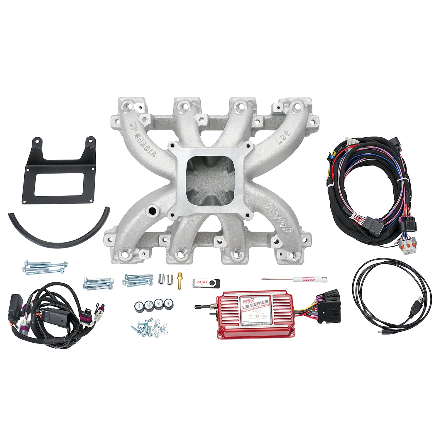 EDELBROCK Victor Jr Small Block Chevy W/ Electronic Carb LS3/L76/L92 Intake Manifold