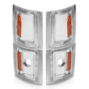 ANZO 1994-1998 Chevrolet Blazer Corner Lights Clear Lens w/ Amber Reflector-1