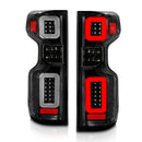 Anzo 19-21 Chevy Silverado Work TruckFull LED Tailights Black Housing Clear Lens G2 (w/C Light Bars)-1