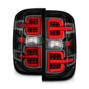 ANZO 15-19 Chevy Silverado 2500HD/3500HD (Halgn Only) LED Tail Lights w/Black Light Bar & Clear Lens-1
