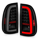 ANZO 00-06 Toyota Tundra (Std. Bed/Reg Cab) LED Taillights w/Light Bar Black Housing Smoke Lens-1