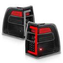 ANZO 07-17 Ford Expedition LED Taillights w/ Light Bar Black Housing Clear Lens-1