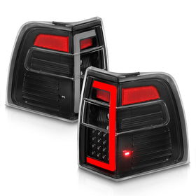ANZO 07-17 Ford Expedition LED Taillights w/ Light Bar Black Housing Clear Lens