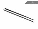 AutoTecknic Dry Carbon Fiber Side Skirt Extension Set - G60 5-Series-1