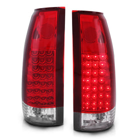 ANZO 1999-2000 Cadillac Escalade LED Taillights Red Clear G2