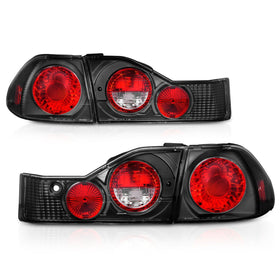 ANZO 1998-2000 Honda Accord Taillights Black