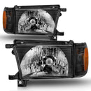 ANZO 1999-2002 Toyota 4Runner Crystal Headlights Black-1