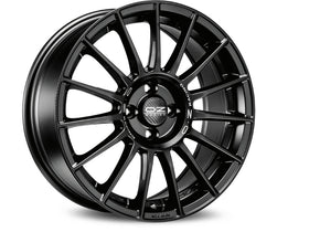 OZ SUPERTURISMO LM 19 X 8.5 +44 5 X 112 CB75 MATT BLACK SILVER LETTERING
