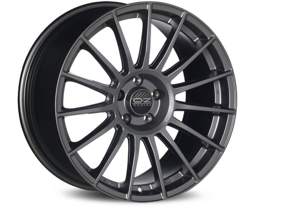 OZ SUPERTURISMO LM 19 X 8.5 +44 5 X 112 CBN/A MATT GRAPHITE SILVER LETTERING