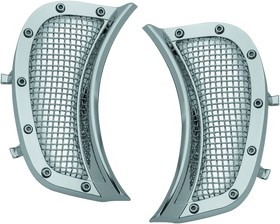Kuryakyn Mesh Headlight Vent Accents Chrome