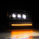 AlphaRex 03-06 Chevy Silverado 1500/2500HD/3500HD/Avalanche Alpha-Black NOVA LED Proj Headlights-3