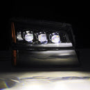 AlphaRex 03-06 Chevy Silverado 1500/2500HD/3500HD/Avalanche Alpha-Black NOVA LED Proj Headlights-4