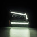 AlphaRex 03-06 Chevy Silverado 1500/2500HD/3500HD/Avalanche Black NOVA LED Proj Headlights-5