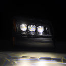 AlphaRex 03-06 Chevy Silverado 1500/2500HD/3500HD/Avalanche Black NOVA LED Proj Headlights-3