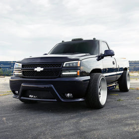 AlphaRex 03-06 Chevy Silverado 1500/2500HD/3500HD/Avalanche Chrome NOVA LED Proj Headlights - 0