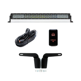 Cali Raised 03-09 Toyota 4Runner 32In Lower Bumper Flush Led Light Bar Kit -Bumper Light Bar