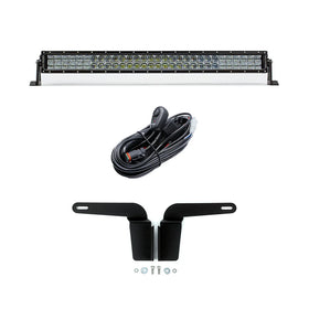 Cali Raised 03-09 Toyota 4Runner 32In Lower Bumper Flush Led Light Bar Kit - Combo Beam /No Switch