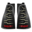 AlphaRex 03-09 Toyota 4Runner LUXX-Series LED Tail Lights- Black-1
