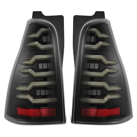 AlphaRex 03-09 Toyota 4Runner LUXX-Series LED Tail Lights- Black