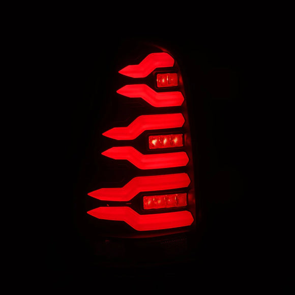 AlphaRex 03-09 Toyota 4Runner LUXX-Series LED Tail Lights- Black