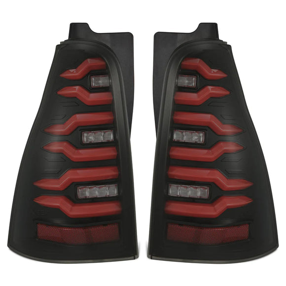 AlphaRex 03-09 Toyota 4Runner LUXX-Series LED Tail Lights- Black/Red