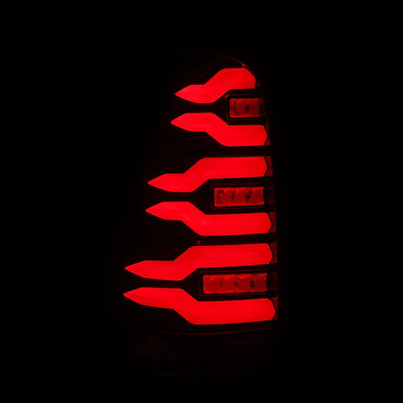 AlphaRex 03-09 Toyota 4Runner LUXX-Series LED Tail Lights- Black/Red
