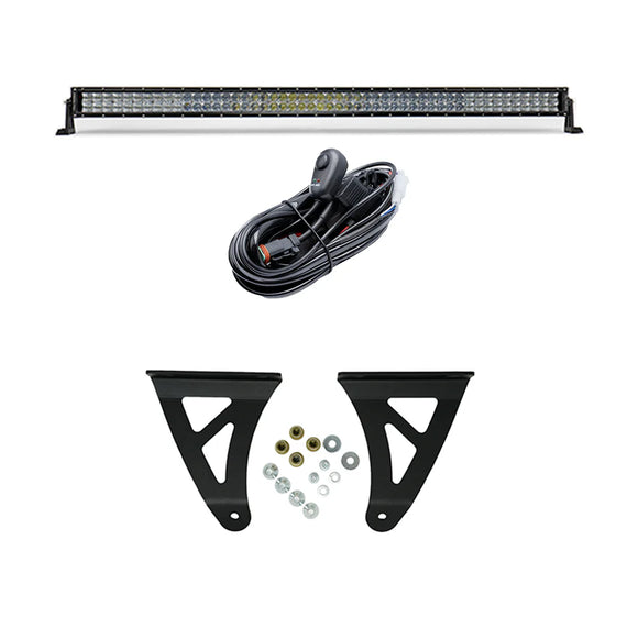 Cali Raised 2007-2021 Toyota Tundra 52 Curved Led Light Bar Roof Brackets Kit For - W/5D Optic Osr