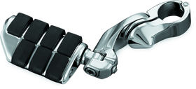 Kuryakyn Tour-Tech Cruise 6in Mount Arm  With ISO Wing Pegs 1-1/4in Clamp Chrome